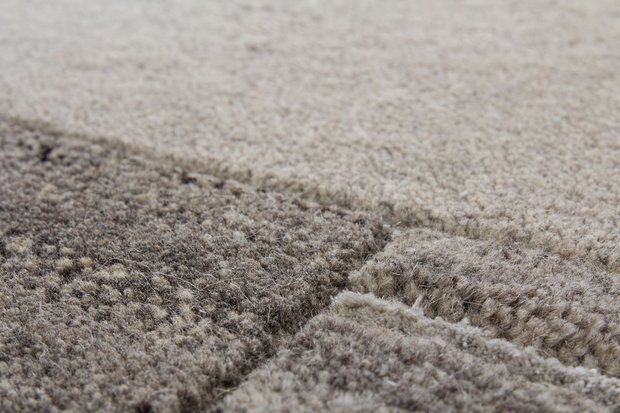Handgemaakt wollen tapijten en vloerkleden grijs Flores